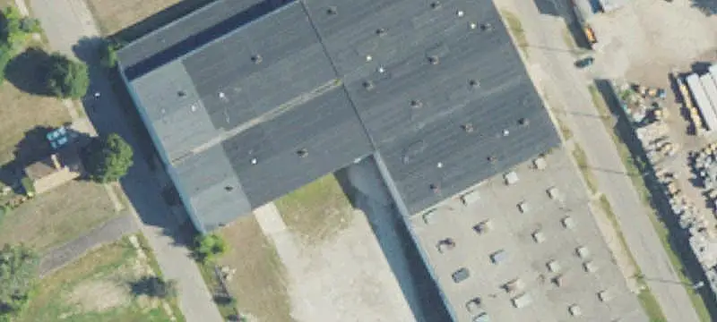 Manufacturing Building With Cranes