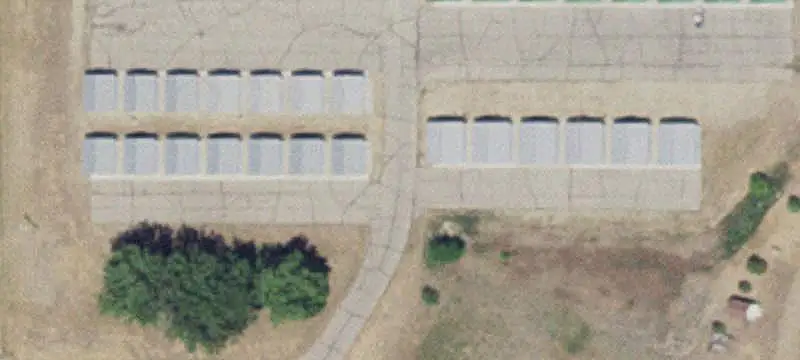 Self-Storage Building with Overhead Door