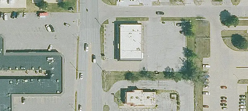 Corner-Lot Shopping Center
