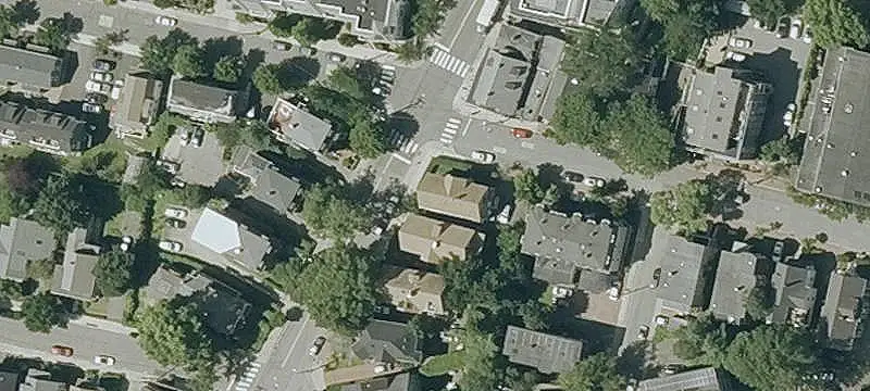 Corner-Lot Duplex with Parking