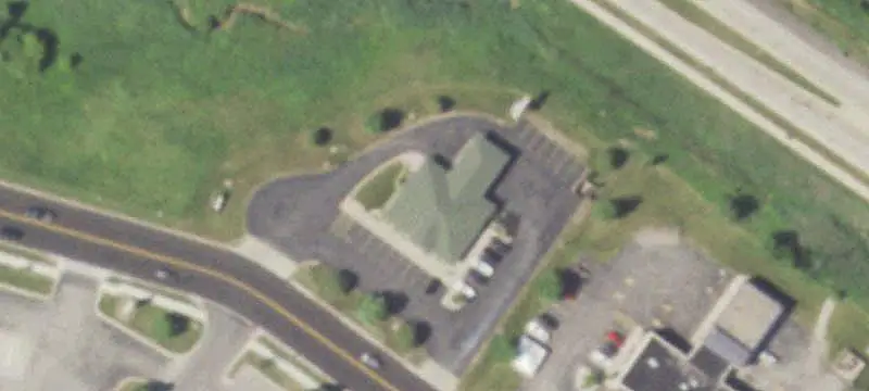 Corner Office Building with Drive-Through