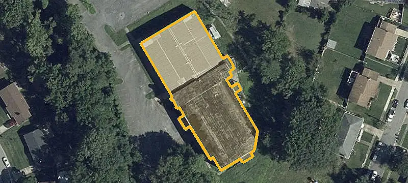 Fenced School Property