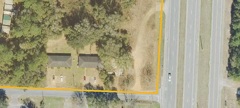 Cleared L-Shaped Commercial Land