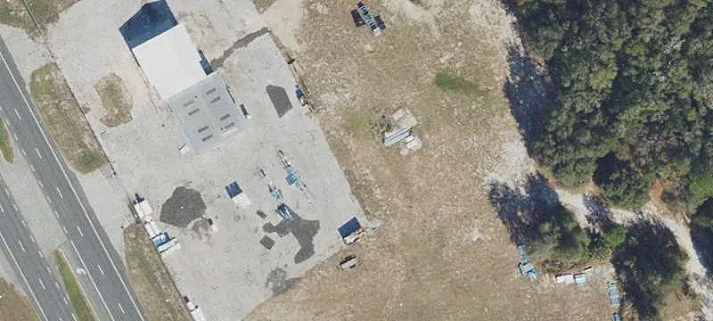 Fenced Commercial Land