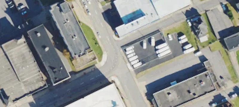 Corner Office Building with Loading Dock