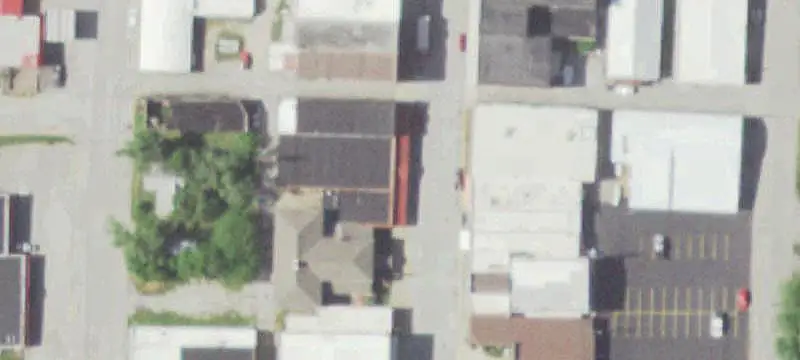 Brick Retail Storefront with Display Windows
