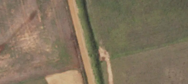 Dryland Farm with Oil Wells