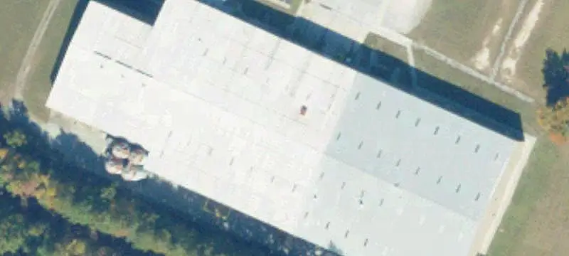 Manufacturing Building with Cranes
