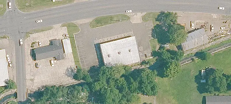 Auto Shop with Pylon Signage