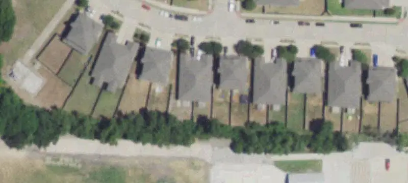 One-Story Duplex with Tandem Garages