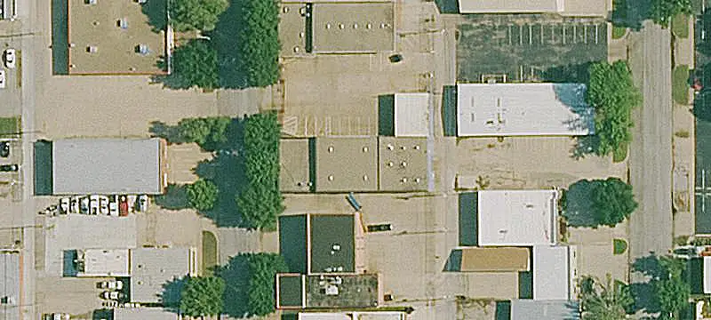 Fenced Warehouse Buildings