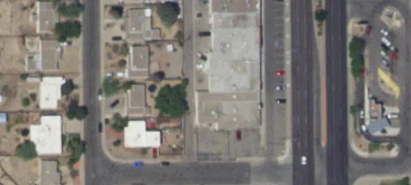 Strip Retail Center with Signage