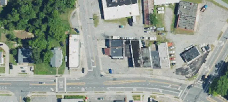 Corner Gas Station with Repair Shop