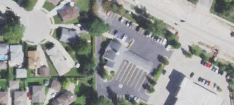 Bank Building with Five Drive-Thrus