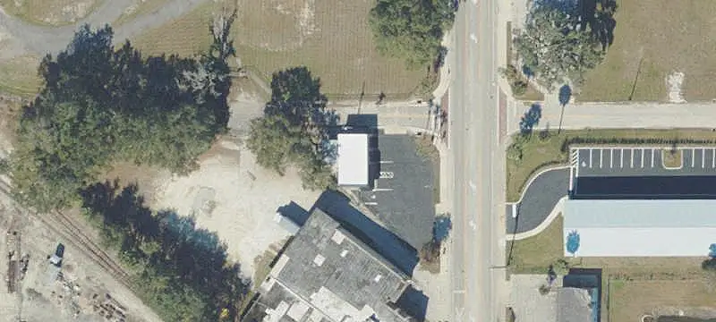 Fenced Auto Repair Shop