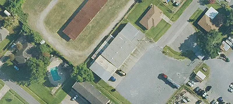 Fenced Truck Terminal Yard