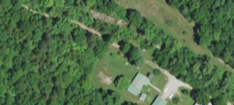 Farm with Creek and Barns