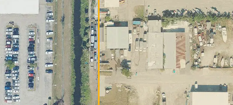 Concrete Block Warehouse with Drive-Through