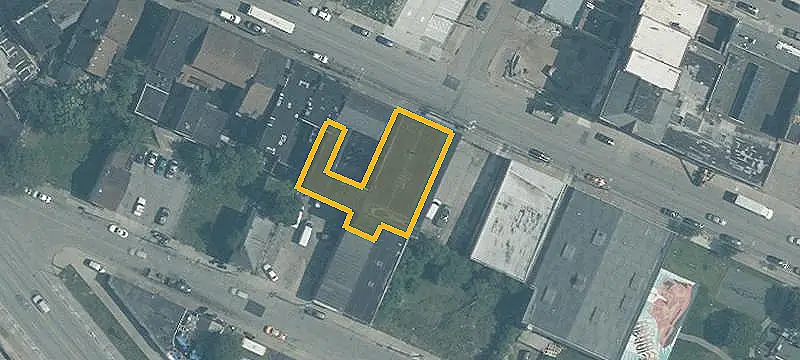 Fenced Urban Warehouse