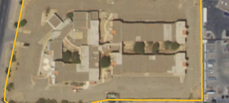 Three-Story Hotel with Pool