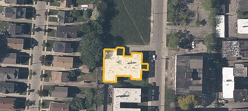 Apartment Building With Covered Garage