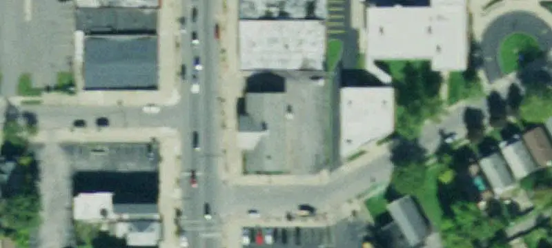 Office Building with Drive-Up Lanes