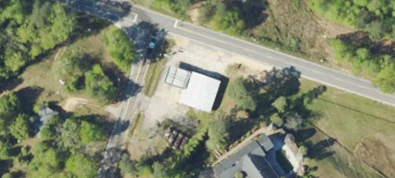 Gas Station with Pump Island