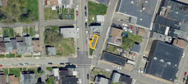 Corner-Lot Duplex with Separate Utilities