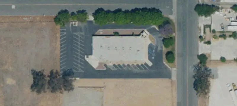 Fenced Warehouse Building