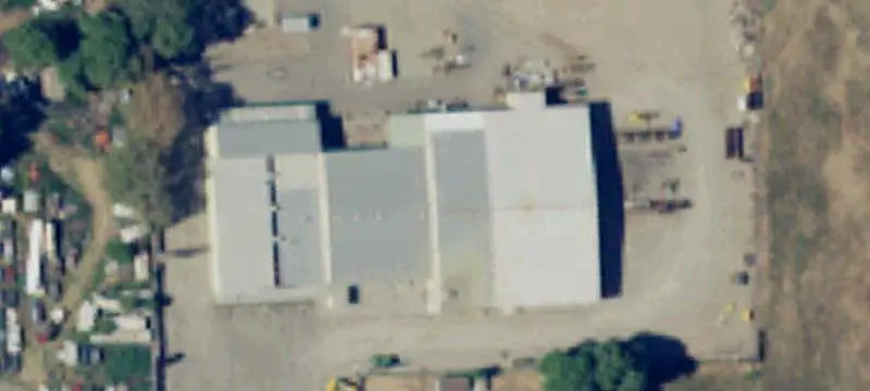 Industrial Warehouse with Cranes