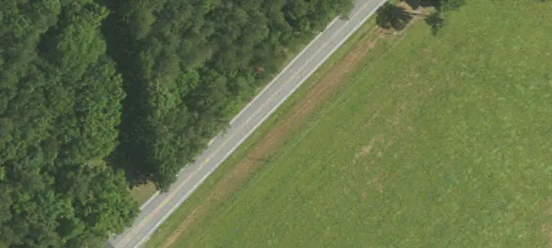 Rolling Farmland Along Highway
