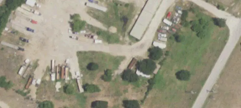 Fenced Truck Terminal Yard