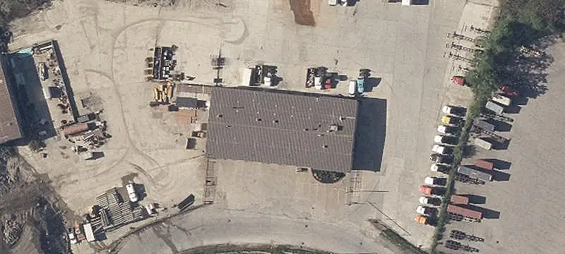 Secured Paved Truck Stop Lot