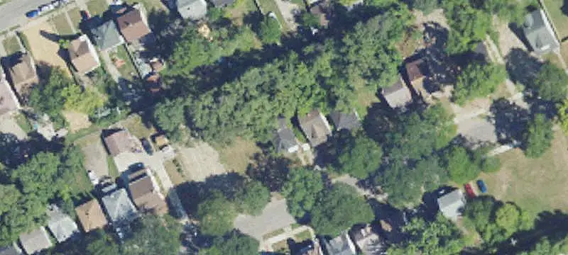 Brick Duplex with Vacant Lot