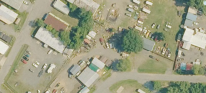 Fenced Multi-Bay Auto Shop