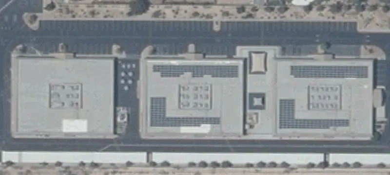 School Campus with Turf Field
