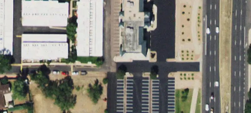 Signalized-Corner Shopping Center