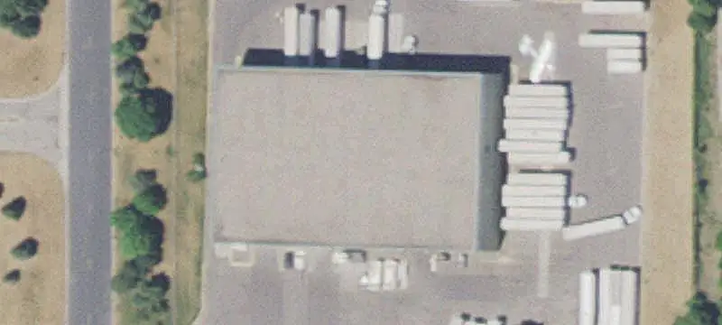 Warehouse with Fenced Storage Yard