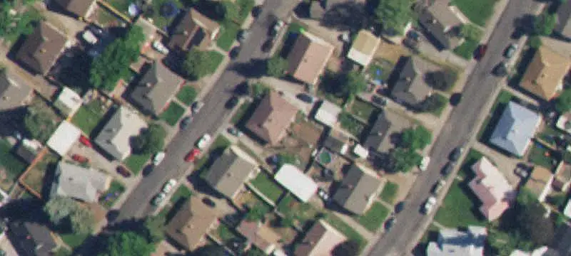 Brick Duplex with Detached Garages