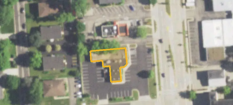 Connected Two-Parcel Restaurant