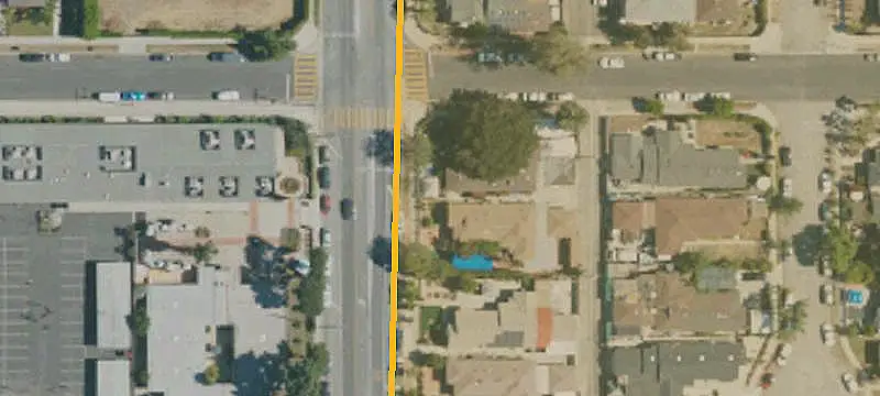 Attached Duplex on Corner Lot