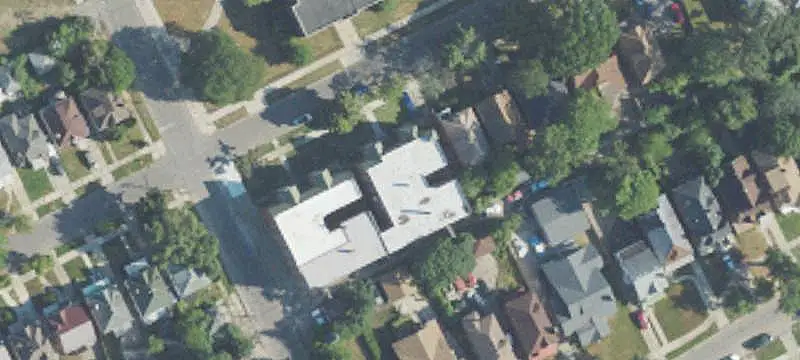 Apartment Building with Renovation Underway