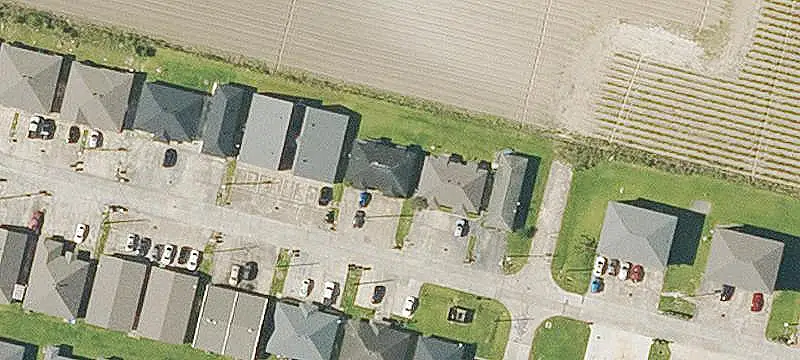 Apartment Buildings with New Roofs