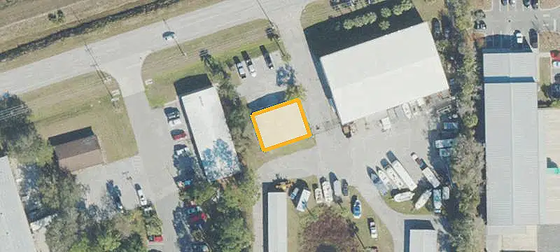 Fenced Industrial Warehouse