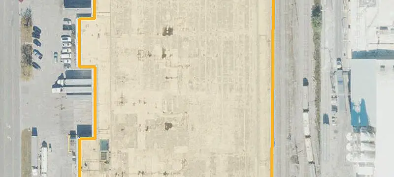 Warehouse with Rail Spur
