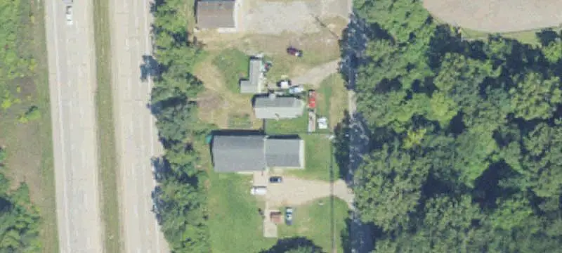 Fenced Industrial Building