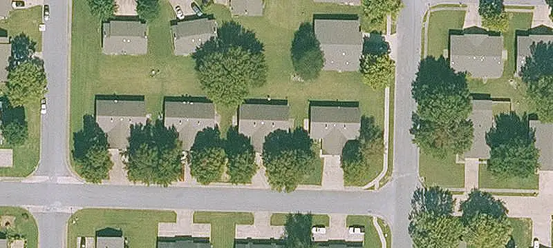 Brick Duplex with Garages