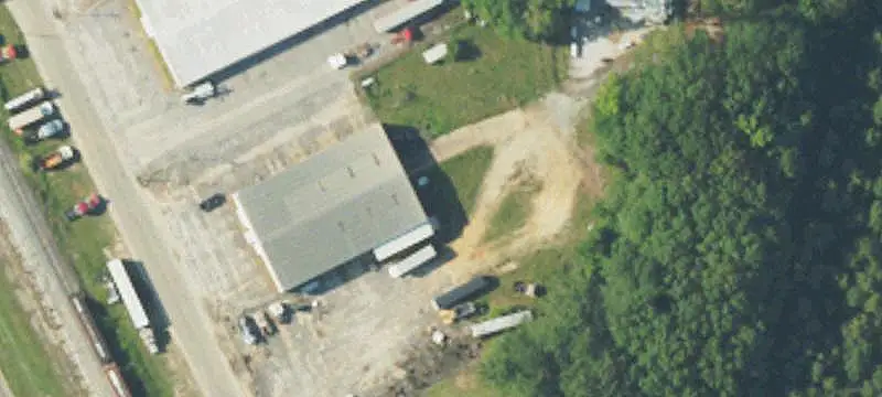 Industrial Warehouse with Service Road