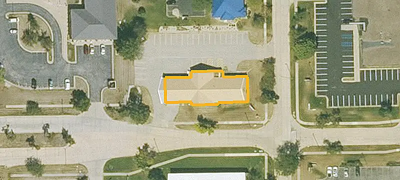 Freestanding Office Building with Drive-Through Storage