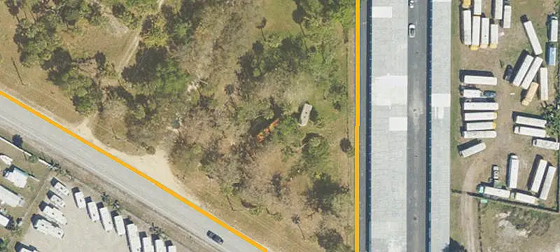 Cleared Commercial Highway Parcel